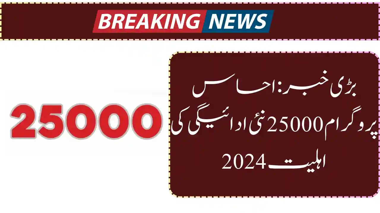Ehsaas Program 25000 New Payment Eligibility