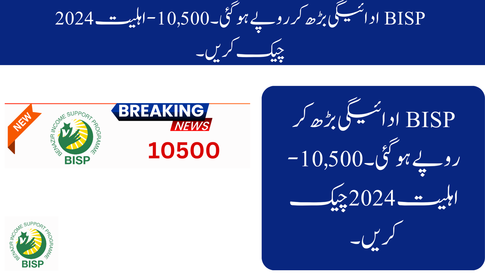 BISP Payment Increased to Rs. 10,500 – Check Eligibility